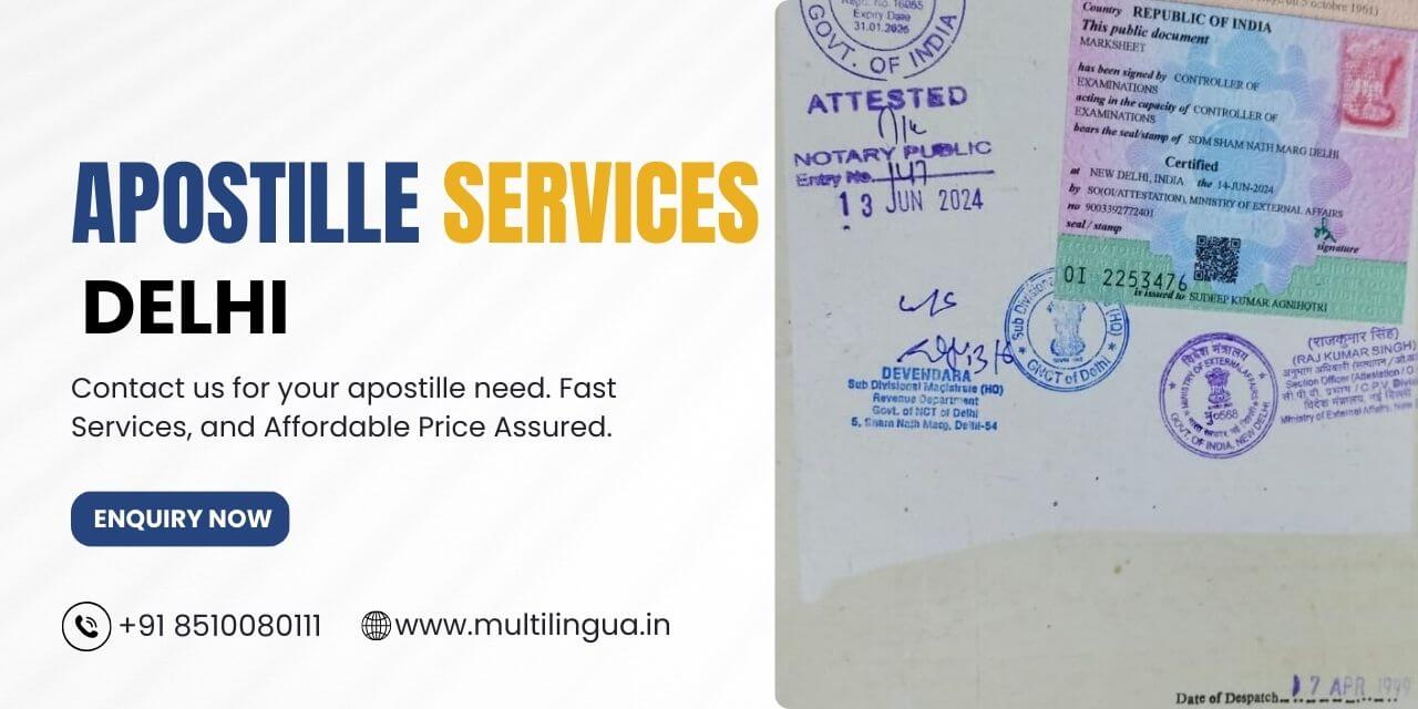 Apostille and Translation Services Delhi