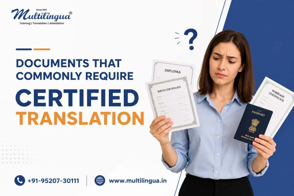 Documents That Commonly Require Certified Translation 