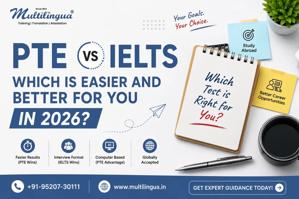 PTE vs IELTS 2026: Which Is Easier & Better for You?