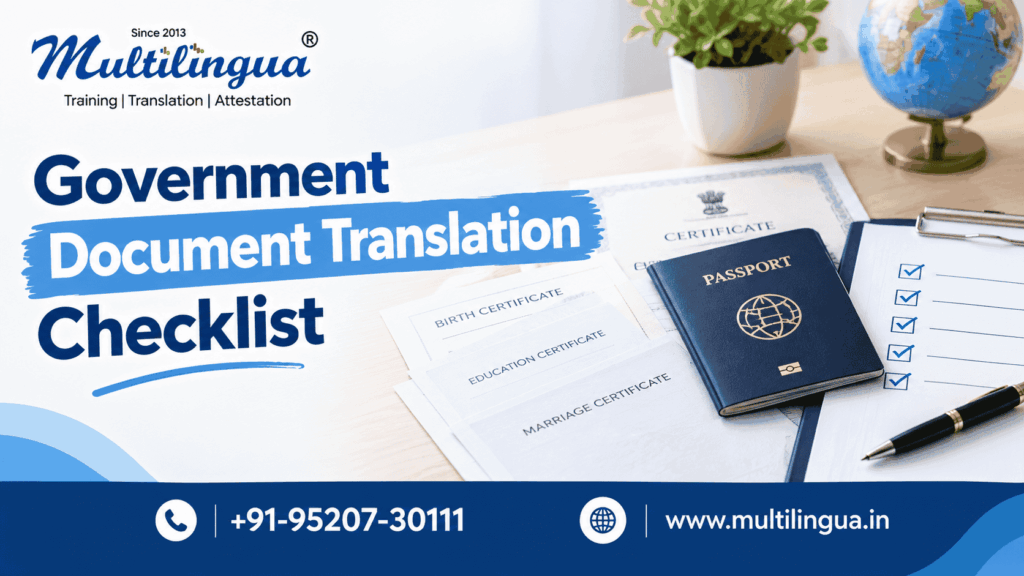 Government Document Translation Checklist